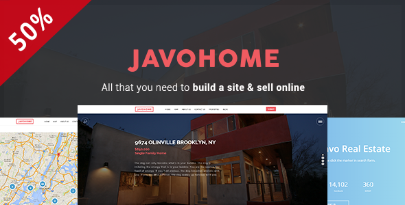 Javo Home 房地产/公寓租售类WordPress企业主题模板中英文汉化版 [v3.4]