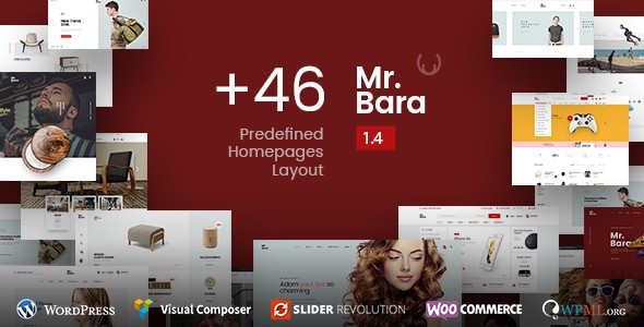 Mr.Bara多用途商城购物类WordPress企业建站主题模板中英文汉化版 [v2.0.2]