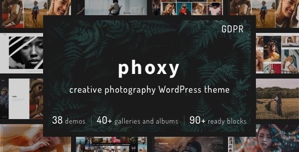 Phoxy摄影/画册/作品展示类WordPress企业建站主题模板中英汉化版 [v2.0.7]