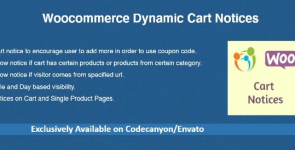 购物车满减促销插件Woocommerce Dynamic Cart Notices中英汉化版 [v1.1.2]