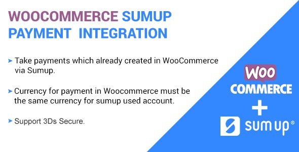 WooCommerce付款支付网关插件SumUp Payment Gateway中英文汉化版 [v2.6]
