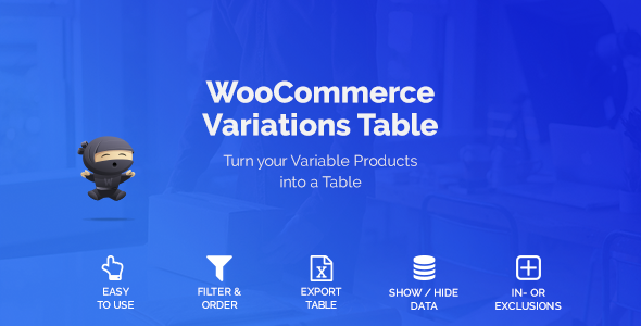 商品表格/列表快速下单插件 WooCommerce Variations Table中英版 [v1.3.12]