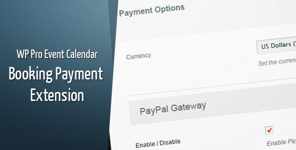 WP Pro Event Calendar支付网关插件Payment Extension中英汉化版 [代购]