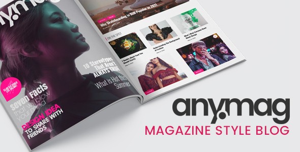 Anymag 杂志风格博客资讯类WordPress企业建站主题模板中英汉化版 [v2.8.6]