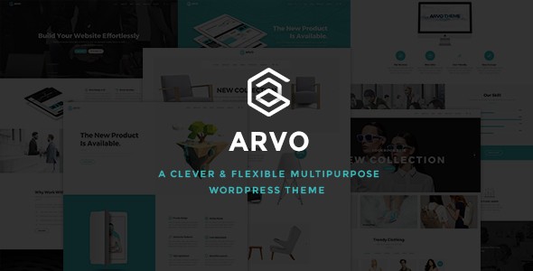 Arvo 漂亮灵活的多用途类WordPress企业建站主题模板中英文汉化版 [v3.0]