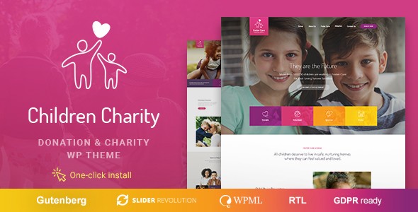 Children Charity慈善/公益类WordPress企业主题模板中英文汉化版 [v1.2.0]