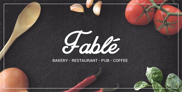 Fable餐厅面包店咖啡厅类WordPress企业建站主题模板中英文汉化版 [v1.3.7]