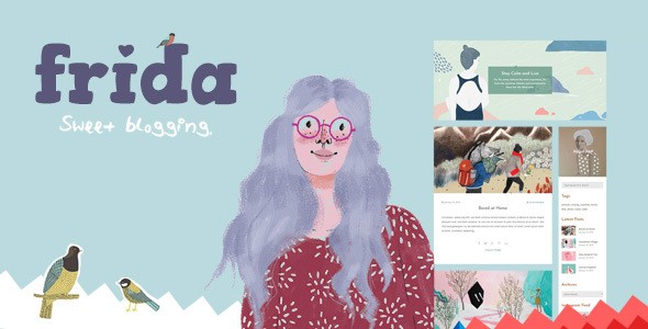Frida 博客/新闻/杂志类WordPress企业建站主题模板中英文汉化版 [v7.0]