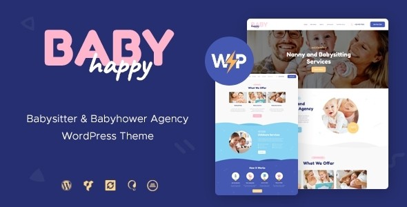 Happy Baby保姆/儿童看护服务WordPress企业主题模板中英文汉化版 [v1.2.7]