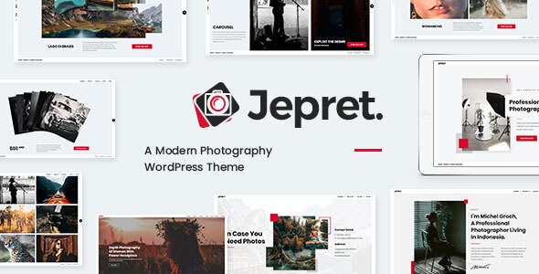 Jepret 摄影/作品/案例展示类WordPress企业主题模板中英文汉化版 [v1.2]