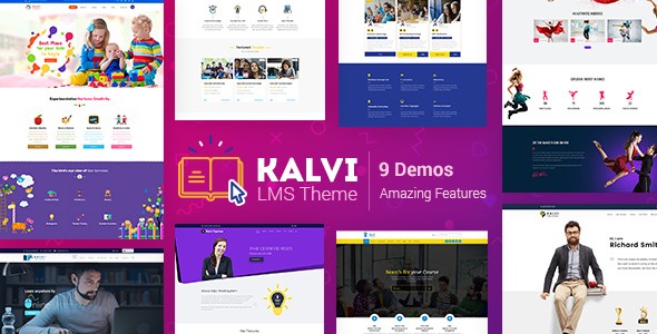 Kalvi在线教育/LMS课程类WordPress企业建站主题模板中英文汉化版 [v3.7]