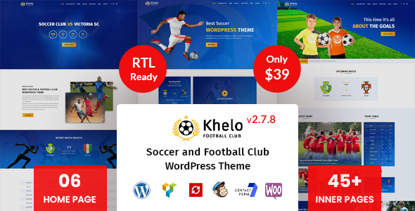 Khelo 足球/体育运动俱乐部类WordPress企业主题模板中英文汉化版 [v2.8.4]