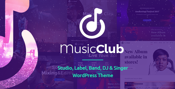Music Club 音乐/夜店/酒吧类WordPress企业主题模板中英文汉化版 [v1.2.7]