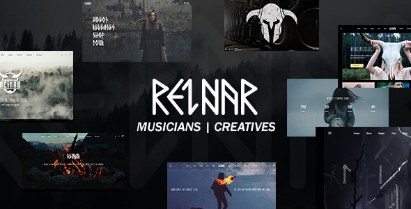 Reinar北欧风音乐/创意类WordPress企业建站主题模板中英文汉化版 [v1.2.7]