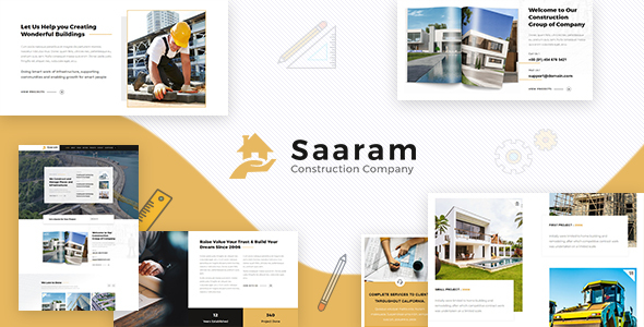 Saaram房地产/建筑室内装修类WordPress企业主题模板中英文汉化版 [v1.6]