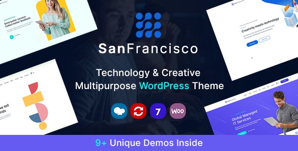 San Francisco创意IT互联网类WordPress企业主题模板中英文汉化版 [v1.20]