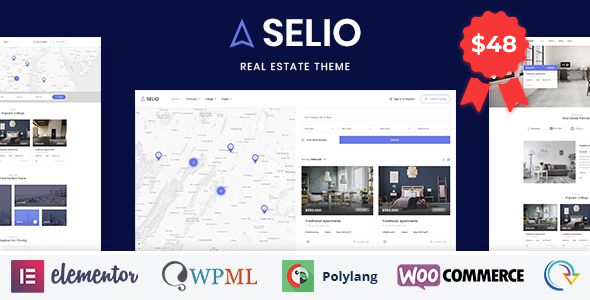 Selio 房地产/公寓销售类WordPress企业建站主题模板中英文汉化版 [v1.7]