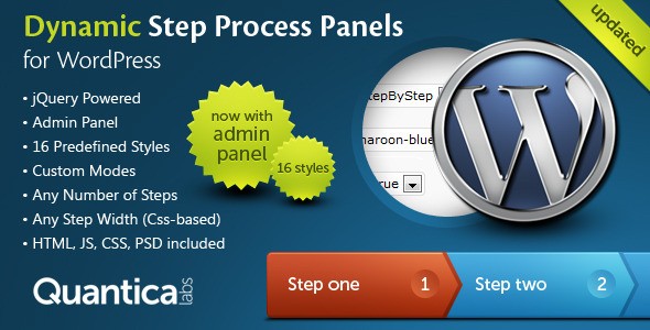 WordPress动态步骤插件Dynamic Step Process Panels中英文汉化版 [代购]
