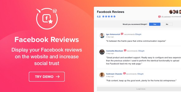 WordPress Facebook评论集成插件 Facebook Reviews 中英文汉化版 [v1.2.5]